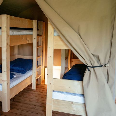 Tente en toile et en bois 6 personnes