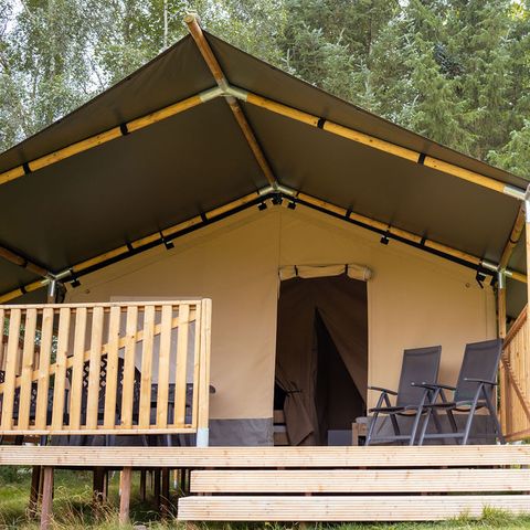 Tente en toile et en bois 6 personnes