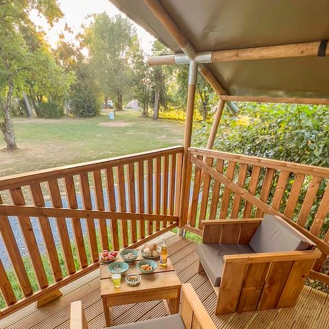 Tente en toile et en bois 6 personnes