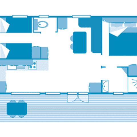 MOBILHOME 4 personnes - Cottage 4p 2ch ****