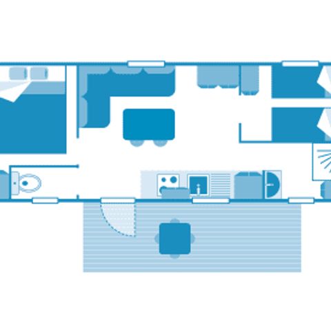 MOBILHOME 4 personnes - Cottage 4p 2ch **