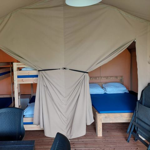 Tente en toile et en bois 6 personnes