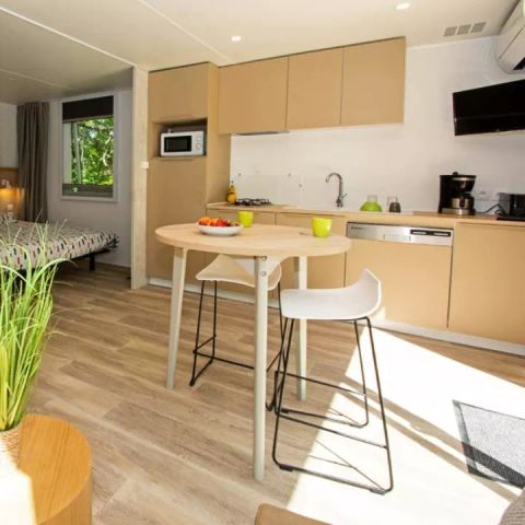 MOBILHOME 2 personnes - Cottage Evasion 2 Pièces Climatisé Spa Privatif