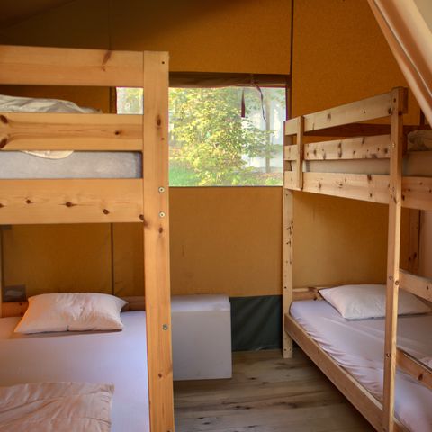 Tente en toile et en bois 6 personnes - Forêt