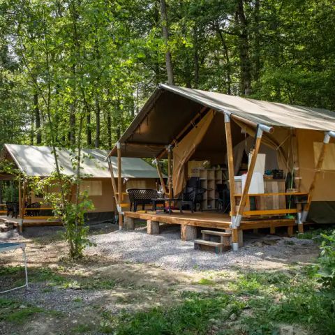 Tente en toile et en bois 6 personnes - Forêt