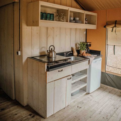 Tente en toile et en bois 6 personnes