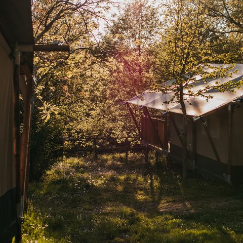 Tente en toile et en bois 6 personnes - Jardin