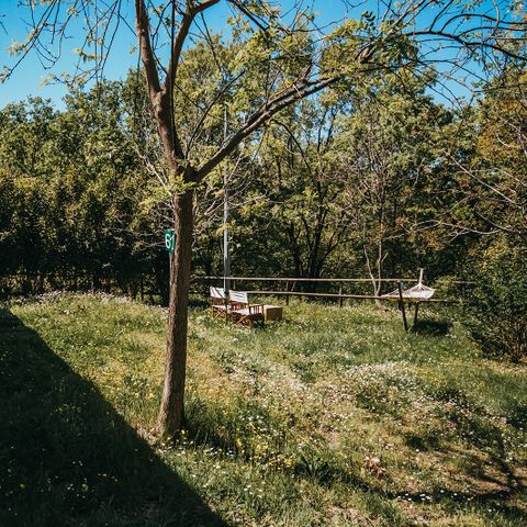 Tente en toile et en bois 6 personnes - Jardin