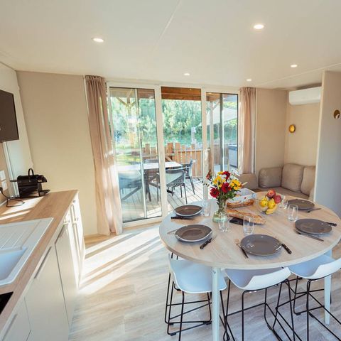 MOBILHOME 4 personnes - Exclusif - 2 chambres - 2 salles d'eau - Clim.