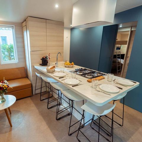 MOBILHOME 8 personnes - Exclusif - 4 chambres - 3 salles d'eau - Clim. 2 modules