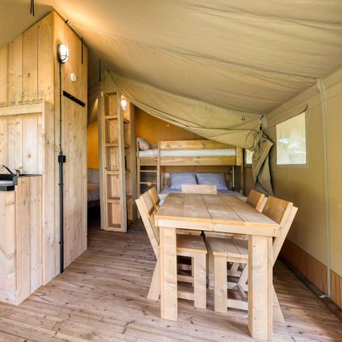 Tente en toile et en bois 5 personnes - Comet 27 - 5 personnes