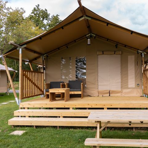 TENTE TOILE ET BOIS 5 personnes - Comet 27 Lodges - 5 personnes