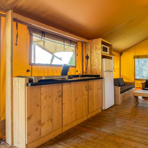 Tente en toile et en bois 5 personnes - Stardust 40 - 5 personnes