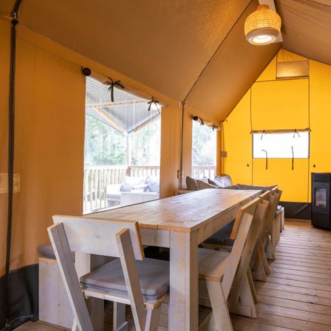 Tente en toile et en bois 8 personnes - Ranger Lodge - 8 personnes