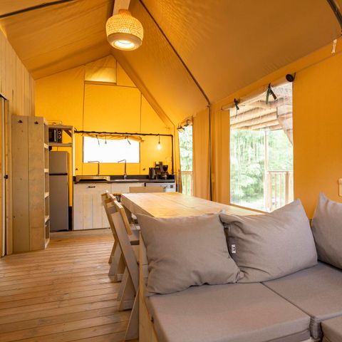 Tente en toile et en bois 8 personnes - Ranger Lodge - 8 personnes