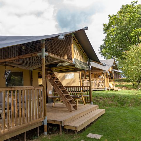 Tente en toile et en bois 8 personnes - Ranger Lodge - 8 personnes