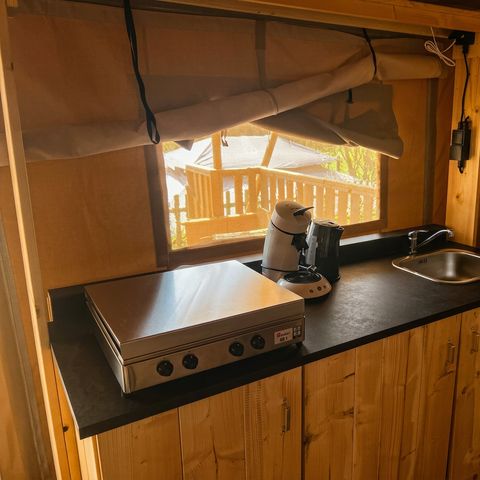 Tente en toile et en bois 5 personnes - Rêveur 40