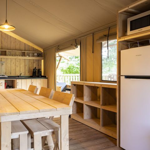 Tente en toile et en bois 5 personnes - Rêveur 40