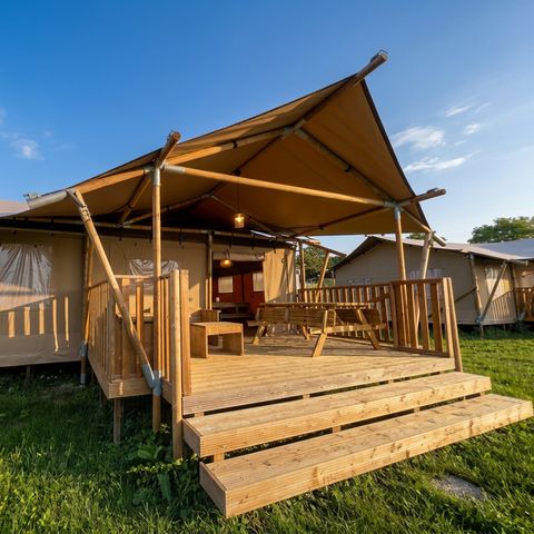 Tente en toile et en bois 5 personnes - Rêveur 40