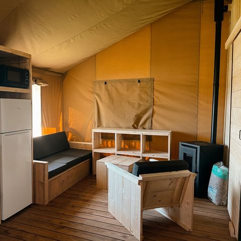 Tente en toile et en bois 5 personnes - Rêveur 40