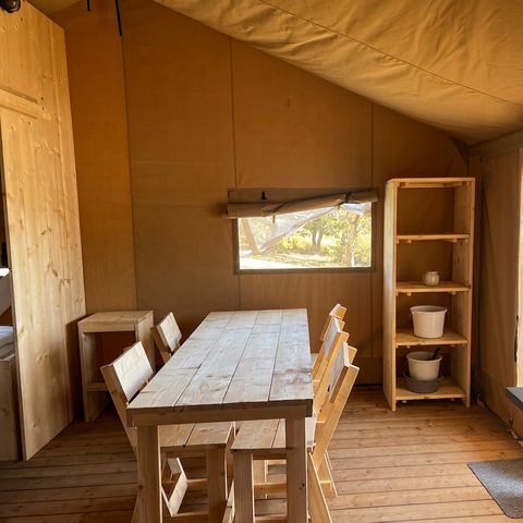 Tente en toile et en bois 5 personnes - Rêveur 40