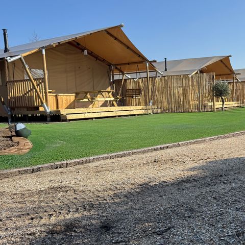 TENTE TOILE ET BOIS 5 personnes - Safari Lodge A