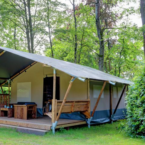 Tente en toile et en bois 6 personnes - Tentes safari - Sans sanitaires