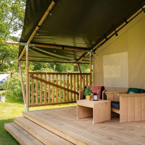 Tente en toile et en bois 6 personnes - Tentes safari sans sanitaires 6 personnes