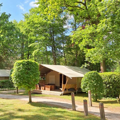 Tente en toile et en bois 6 personnes - Tentes safari - Sans sanitaires
