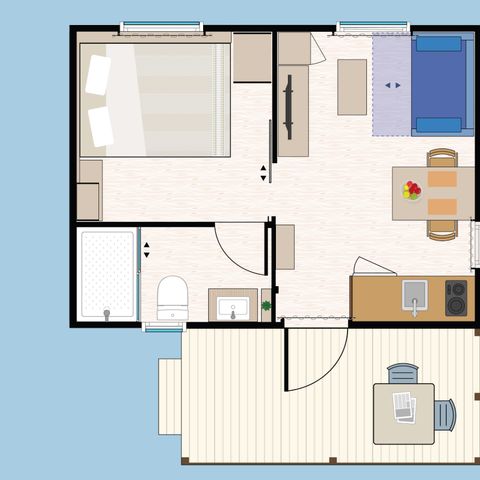 BUNGALOW 2 personnes - Yucatan
