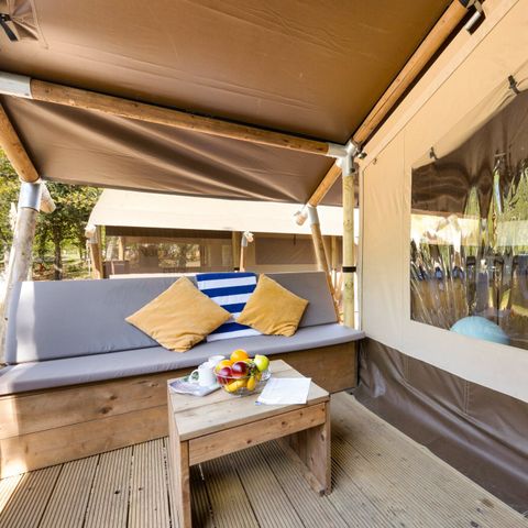 Tente en toile et en bois 5 personnes - Cikat - Safari tent Lodge (5P)
