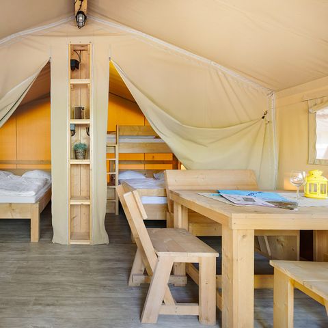Tente en toile et en bois 5 personnes - Cikat - Safari tent Lodge (5P)