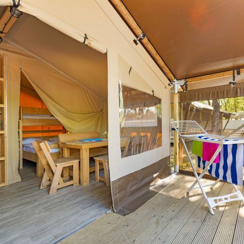 Tente en toile et en bois 5 personnes - Cikat - Safari tent Lodge (5P)