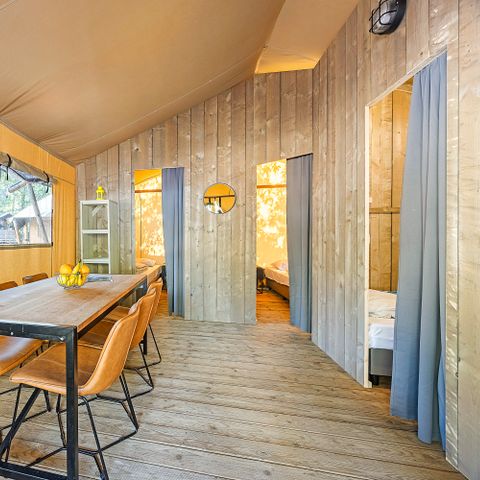 TENTE TOILE ET BOIS 5 personnes - Cikat - Safari tent Lodge (6P)