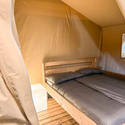 Tente en toile et en bois 6 personnes - y compris les toilettes