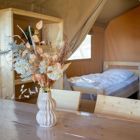 Tente en toile et en bois 5 personnes