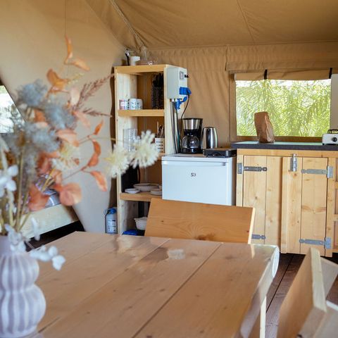 Tente en toile et en bois 5 personnes