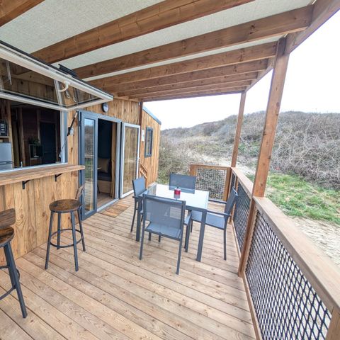 MOBILHOME 4 personnes - Cabane vue mer
