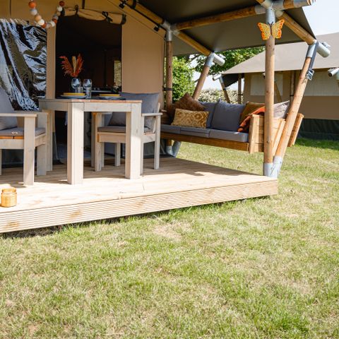 Tente en toile et en bois 4 personnes - Cast Away deluxe