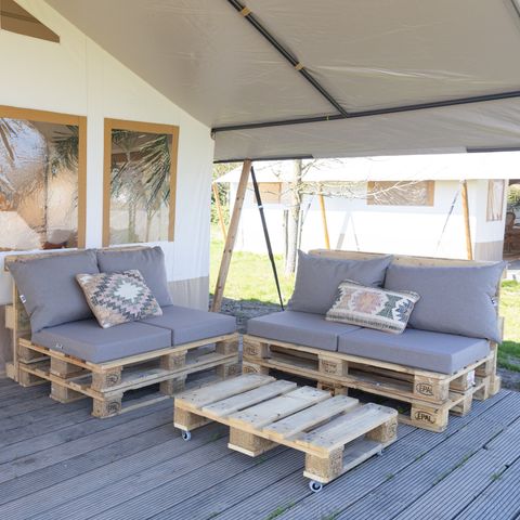 Tente en toile et en bois 4 personnes - Cast Away deluxe