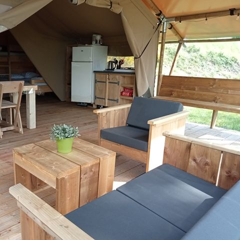 TENTE TOILE ET BOIS 5 personnes