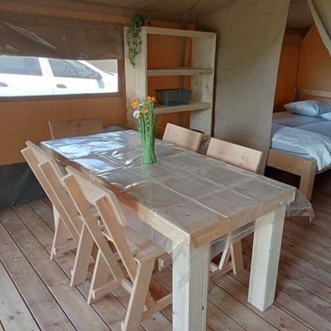 TENTE TOILE ET BOIS 5 personnes