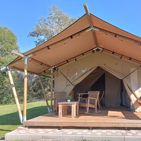 TENTE TOILE ET BOIS 2 personnes