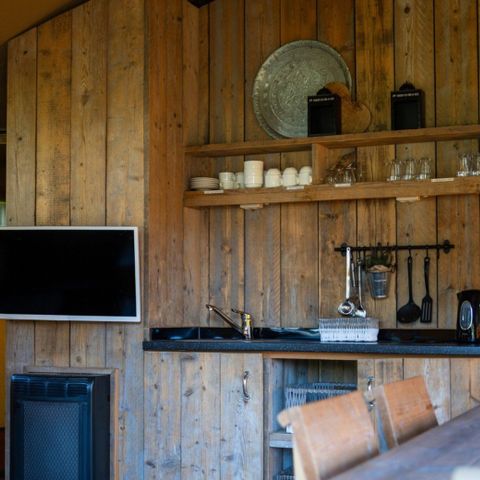 Tente en toile et en bois 6 personnes - Tente de camping