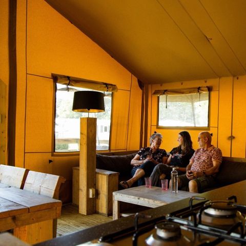 TENTE TOILE ET BOIS 6 personnes - Tente de camping