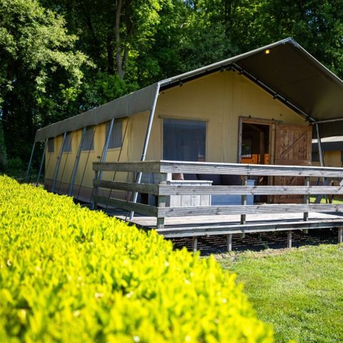 Tente en toile et en bois 6 personnes - Tente de camping