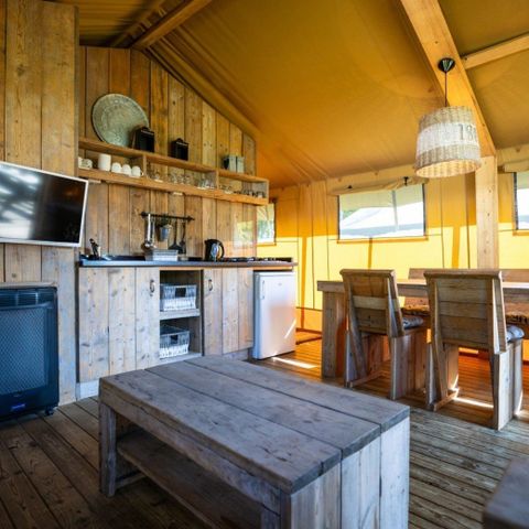 Tente en toile et en bois 6 personnes - Tente de camping