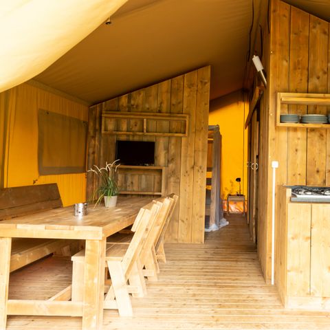 TENTE TOILE ET BOIS 6 personnes - Tente Lodge