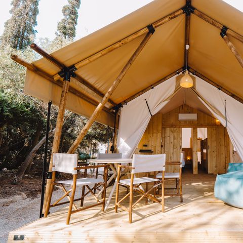 TENTE TOILE ET BOIS 5 personnes - SAFARI ARENA 5