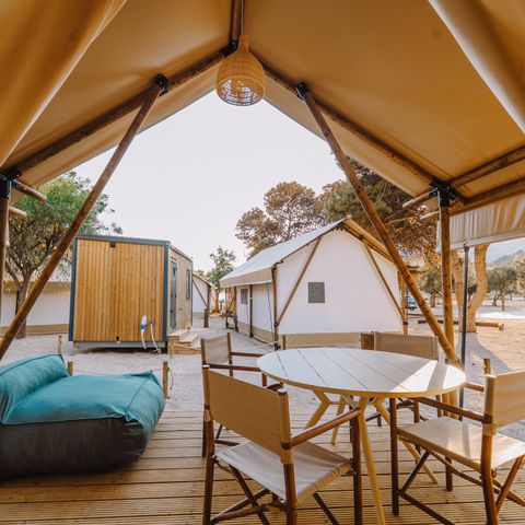 TENTE TOILE ET BOIS 5 personnes - SAFARI ARENA 6